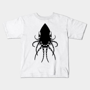 Robot Squid Silhouette Kids T-Shirt